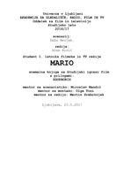 Snemalna knjiga za kratki igrani film Izhod - 
