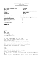 Scenarij za kratki igrani film 500 let - 