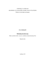 Od telesa do drevesa - Maska s posebnimi efekti v povezavi s produkcijo nizkoproračunskega filma - 