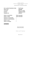 Scenarij za TV pilot Razdejani - 