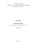 Performerka. Igralka - Digitalna kopija - 