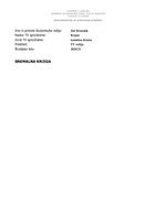 Snemalna knjiga za kratko TV dramo Krpan - 