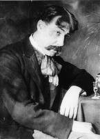 Milan Skrbinšek kot Bernard Beinski - Melchior Lengyel: Tajfun. Režija: Hinko Nučič. Deželno gledališče Ljubljana, 4. 10. 1910
Fotografija je last: SLOGI (SGM)
Neg.: S.XXXVIII, 81, sig. 296