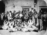 Branislav Nučić: Knez iz Semberije - Deželno gledališče v Ljubljani, Tivoli, 1913 (Kulin: Anton Cerar - Danilo).
Fotografija je last: SLOGI (SGM).
Neg.: S. XXXIII, 11; sig. 970