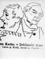 Friedrich Schiller: Don Karlos - Kralj, Danilo - Avtor upodobitve: Nikolaj Pirnat. SG Drama Ljubljana, 14. 12. 1929.
Objavljeno v: Jutro, 17. 12. 1929, št. 295, str. 9.
Fotografija je last: SLOGI (SGM).
Neg.: S. XXXV, 30; sig. 1031