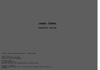 Snemalna knjiga za kratki igrani film Janko Žonta - 