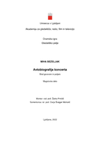 Avtobiografija koncerta - digitalna kopija - 