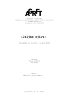 Scenarij za kratki igrani film Daljne njive - 