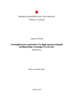 Ustvarjalni proces uprizoritve Na drugi strani po dramski - digit. kop. - pdf.
