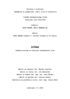Snemalna knjiga za kratki dokumentarni film Dušan - 