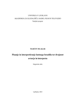Pisanje in interpretiranje lastnega besedila...- digit. kopija - pdf.