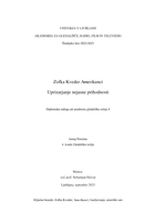Zofka Kveder: Amerikanci - digitalna kopija - 