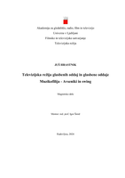 TV režija glas. oddaj in glas. oddaje Muzikofilija  - 