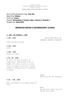 Snemalna knjiga za kratki igrani film Ribolov - 