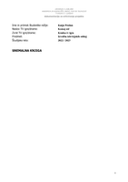 Snemalna knjiga za kratko TV dramo Komaj nič - 