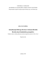 Aktualizacija Dobrega človeka iz Sečuana Bertolta Brechta skozi feministično perspektivo-digit. - pdf.