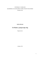 Tri Moskve: preigravanje vlog - digit. kop. - pdf.