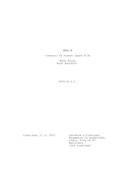 Scenarij za kratki igrani film Amelia - 