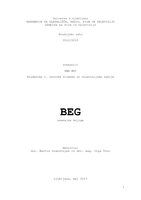 Snemalna knjiga za kratki igrani film Beg - 
