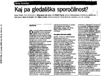 Kaj pa gledališka sporočilnost? - 