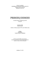 Snemalna knjiga za kratki igrani film Prihodi odhodi - 