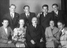 Filip Kumbatovič Kalan s kolegi - Slušatelji z uni. prof. arhitekture Ivanom Vurnikom, Ljubljana, 1936.
V sredi sedi prof. Ivan Vurnik, drugi z desne stoji Filip Kumbatovič Kalan.