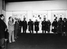 Razstava Molière na slovenskem odru - Otvoritev razstave: Mestna galerija Ljubljana, 10. 1. 1975.
Skrajno levo: Bibič, Kumbatovič