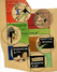 Ilustracije študijskih predmetov  - Ritmična gimnastika in ples, Sabljanje, Šminkanje in maskiranje, Zgodovina drame, Dramaturgija, Seminar dramaturgije